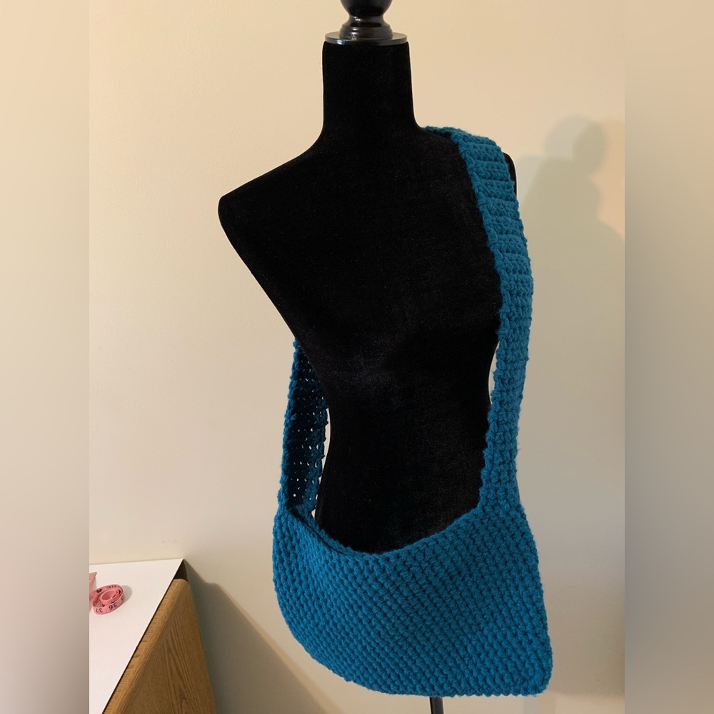 Boho Crossbody Bag, handmade,
crocheted - Picture 5 of 16